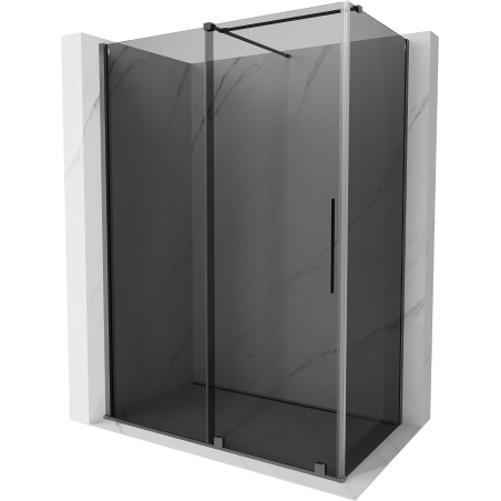 Mexen Velar slankiojo tipo dušo kabina 140 x 85 cm, grafitas, gun metalo spalva - 871-140-085-41-95