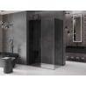 Mexen Velar stumdomasis dušo kabina 150 x 70 cm, grafitas, gun metalas - 871-150-070-41-95