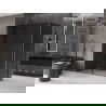 Mexen Velar slankiojanti dušo kabina 160 x 100 cm, grafitas, gun metal - 871-160-100-41-95