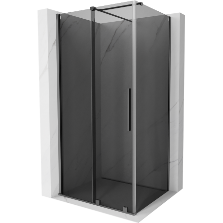 Mexen Velar stumdomas dušo kabinas 100 x 80 cm, grafitas, gun metal - 871-100-080-41-95
