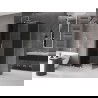 Mexen Velar slankiojanti dušo kabina 120 x 80 cm, grafitas, šlifuotas nikelis - 871-120-080-41-97