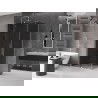 Mexen Velar slankiojanti dušo kabina 120 x 80 cm, grafitas, šlifuotas nikelis - 871-120-080-41-97