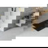 Mexen Flat kvadratinis slim tipo dušo padėklas 90 x 90 cm, Juoda, sifonas Auksinė - 40709090G