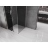 Mexen Velar stumetrių 100 x 100 cm slankiojama dušo kabina, grafito spalvos, šlifuotas nikelis - 871-100-100-41-97