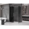 Mexen Velar stumdomoji dušo kabina 140 x 80 cm, grafitas, šlifuotas nikeliuotas - 871-140-080-41-97