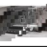 Mexen Velar stumdomas dušo kabinas 150 x 70 cm, grafitas, šlifuotas nikelis - 871-150-070-41-97