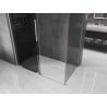 Mexen Velar stumdomoji dušo kabina 140 x 80 cm, grafitas, šlifuotas nikeliuotas - 871-140-080-41-97