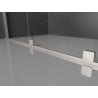 Mexen Velar stumdomoji dušo kabina 140 x 80 cm, grafitas, šlifuotas nikeliuotas - 871-140-080-41-97