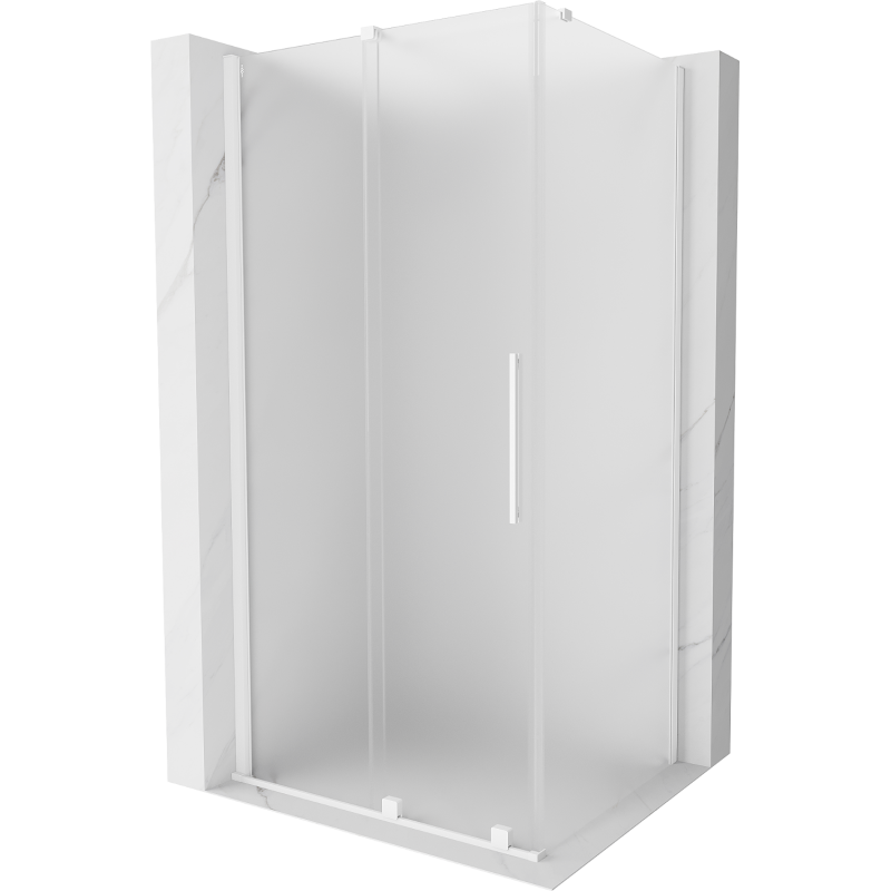 Mexen Velar dušo kabina stumdoma 100 x 85 cm, matinė, balta - 871-100-085-31-20