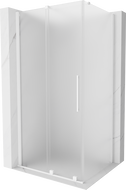 Mexen Velar stumdomos dušo durys 100 x 85 cm, matinės, baltos - 871-100-085-31-20