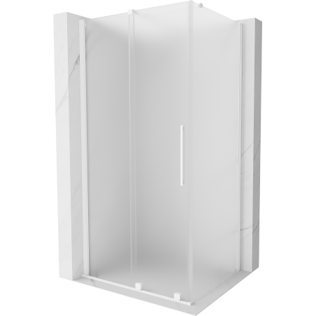 Mexen Velar stumdomas dušo kabinas 110 x 85 cm, matinis, baltas - 871-110-085-31-20