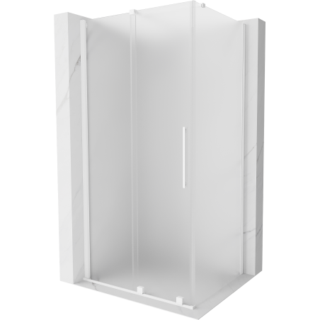 Mexen Velar stumdomas dušas 110 x 120 cm, šerkšnas, baltas - 871-110-120-31-20