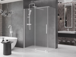 Mexen Velar stumdomas dušo kabinas 140 x 85 cm, matinis, baltas - 871-140-085-31-20