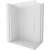 Mexen Velar stumdomas dušo kabina 160 x 85 cm, matinis, balta - 871-160-085-31-20