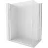 Mexen Velar slankiojanti dušo kabina 160 x 90 cm, matinė, balta - 871-160-090-31-20
