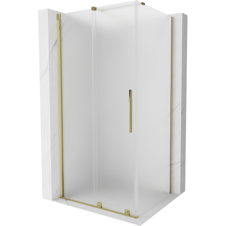 Mexen Velar 90 x 75 cm stumdomas dušo kabinas, matinė, auksinė - 871-090-075-31-50