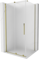 Mexen Velar stumdomas dušo kabina 90 x 80 cm, matinis, auksinis - 871-090-080-31-50