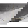 Mexen Velar stumdomas dušo kabinas 110 x 75 cm, matinė, auksinė - 871-110-075-31-50