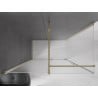 Mexen Velar slankiojanti dušo kabina 130 x 70 cm, matinis stiklas, auksinė - 871-130-070-31-50