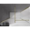 Mexen Velar 160 x 80 cm stumiama dušo kabina, matinis, šlifuotas auksas - 871-160-080-31-55