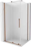 Mexen Velar stumdomas dušo kabina 100 x 80 cm, matinis, rožinis auksas - 871-100-080-31-60
