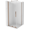 Mexen Velar slankiojančios dušo kabinos 120 x 120 cm, matinės, rožinis auksas - 871-120-120-31-60