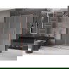 Mexen Velar slankiojančios dušo kabina 140 x 75 cm, matinė, rožinis auksas - 871-140-075-31-60