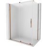 Mexen Velar stumdomos dušo kabinos 140 x 85 cm, matinės, rožinis auksas - 871-140-085-31-60
