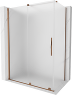 Mexen Velar stiklinis dušo kabina 150 x 85 cm, matinė, rožinis auksas - 871-150-085-31-60