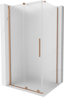Mexen Velar stumdomoji dušo kabina 90 x 80 cm, matinis, šlifuota varis - 871-090-080-31-65