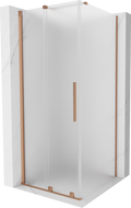 Mexen Velar stumdomosios dušo kabinos 120 x 120 cm, šerkšnas, šlifuotas varis - 871-120-120-31-65