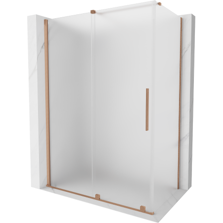 Mexen Velar stumdomas dušo kabina 130 x 70 cm, matinė, šlifuotas varis - 871-130-070-31-65