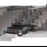 Mexen Velar stumdomas dušo kambarys 150 x 85 cm, šerkšnas, šepečiu valyta varis - 871-150-085-31-65