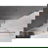 Mexen Velar stumdomas dušo kabina 130 x 70 cm, matinė, šlifuotas varis - 871-130-070-31-65