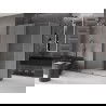 Mexen Velar slankiojančių durų dušo kabina 140 x 70 cm, matinis, šlifuotas gun gray - 871-140-070-31-66