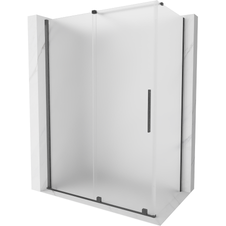 Mexen Velar stumdomas dušo kabinas 150 x 70 cm, matinis, šlifuotas ginklų pilkas - 871-150-070-31-66