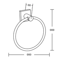 Mexen Rufo rankšluosčių kabykla, auksinė - 7050932-50