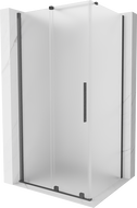 Mexen Velar stumdomos dušo kabina 130 x 80 cm, šerkšnas, gun gray šlifuotas - 871-130-080-31-66