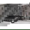 Mexen Velar stumdomas dušo kabina 140 x 85 cm, matinė, juoda - 871-140-085-31-70