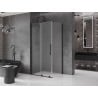 Mexen Velar slankiosios dušo kabina 140 x 90 cm, matinė, juoda - 871-140-090-31-70