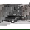 Mexen Velar stumdomas dušo kabina 150 x 90 cm, matinė, juoda - 871-150-090-31-70
