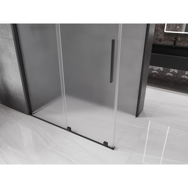 Mexen Velar slankiojanti dušo kabina 160 x 85 cm, matinė, juoda - 871-160-085-31-70