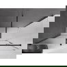 Mexen Velar stacionarusis dušo kabina stumdomos durys 160 x 90 cm, matinė, juodas - 871-160-090-31-70