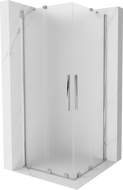 Mexen Velar Duo stumdomas dušo kabina 80 x 80 cm, matinė, chromas - 871-080-080-32-01
