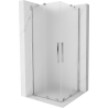 Mexen Velar Duo slankiojančioji dušo kabina 90 x 90 cm, matinė, chromas - 871-090-090-32-01
