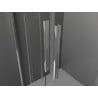 Mexen Velar Duo stumdomoji dušo kabina 90 x 80 cm, matinė, chromas - 871-090-080-32-01