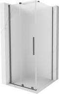 Mexen Velar stumdomoji dušo kabina 90 x 90 cm, matinis, gun metal - 871-090-090-31-95