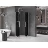 Mexen Velar Duo stumdomos dušo kabina 90 x 90 cm, grafitas, balta - 871-090-090-42-20