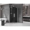 Mexen Velar Duo stumdomos dušo kabina 90 x 90 cm, grafitas, balta - 871-090-090-42-20