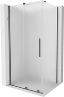 Mexen Velar stumdomo dušo kabina 100 x 80 cm, matinė, gun metal - 871-100-080-31-95